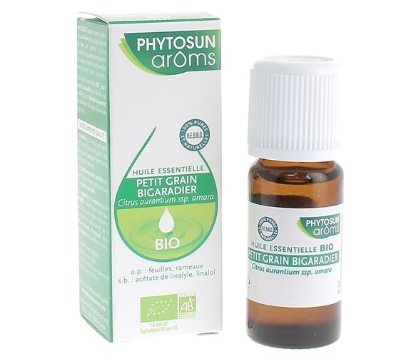 Huile essentielle Petit grain bigaradier bio Phytosun arôms - flacon de 10 ml