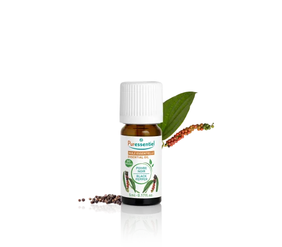 Huile essentielle de poivre noir bio Puressentiel - flacon de 5ml - image 1