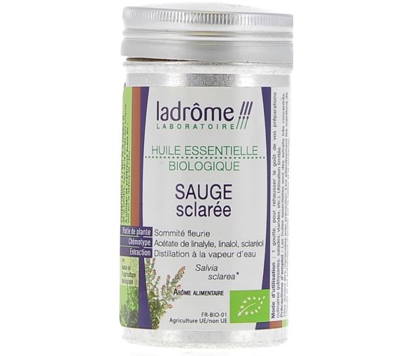 Huile essentielle sauge sclarée Bio Ladrôme - Flacon de 10 ml