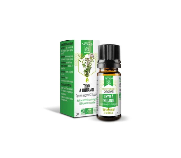 Huile essentielle thym à thujanol bio Dayang - flacon de 5ml - image 1
