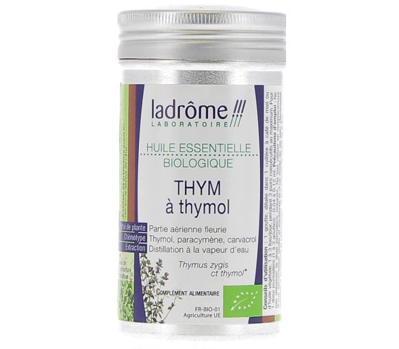 Huile essentielle thym à thymol Bio Ladrôme - flacon de 10 ml