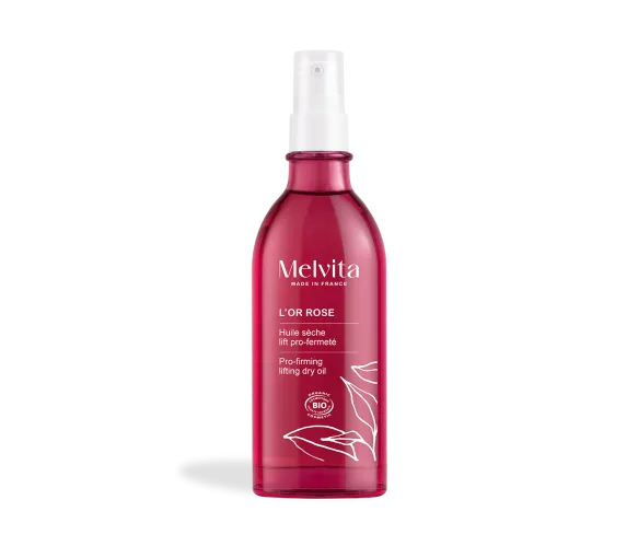 Huile sèche lift pro fermeté suractivée l'Or Rose bio Melvita - flacon à pompe de 100ml - image 1