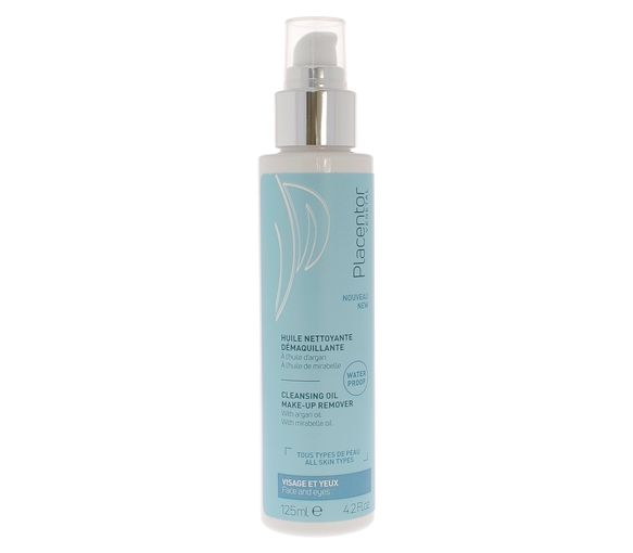 Huile nettoyante démaquillante Placentor végétal - flacon-pompe de 125 ml - image 1