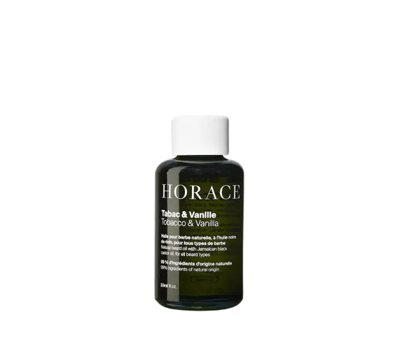 Huile pour barbe tabac et vanille Horace - flacon de 30ml