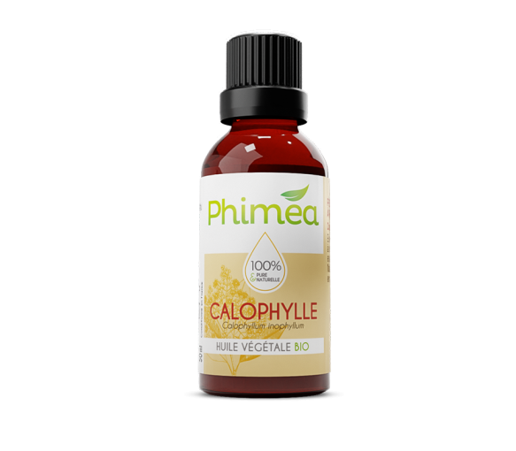 Huile végétale de calophylle bio Phimea - flacon de 50 ml