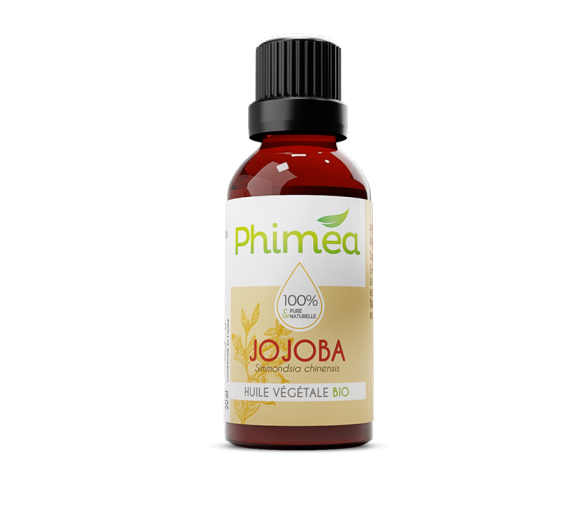 Huile végétale de jojoba bio Phimea - flacon de 50 ml