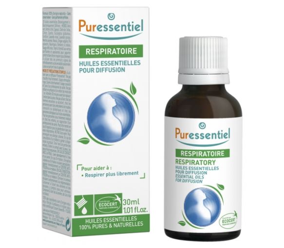 Huiles essentielles pour diffusion Diffuse Respi Puressentiel - flacon de 30 ml - image 1