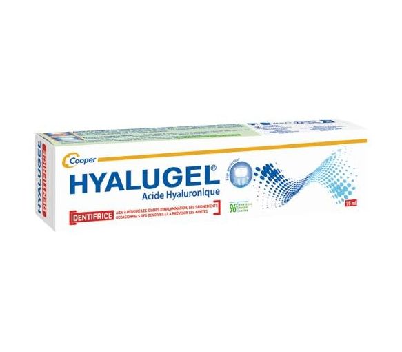 Hyalugel dentifrice acide hyaluronique Cooper - tube de 75ml - image 1