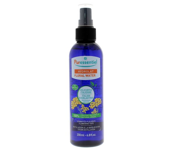 Hydrolat eau florale hélichryse italienne bio Puressentiel - spray de 200 ml