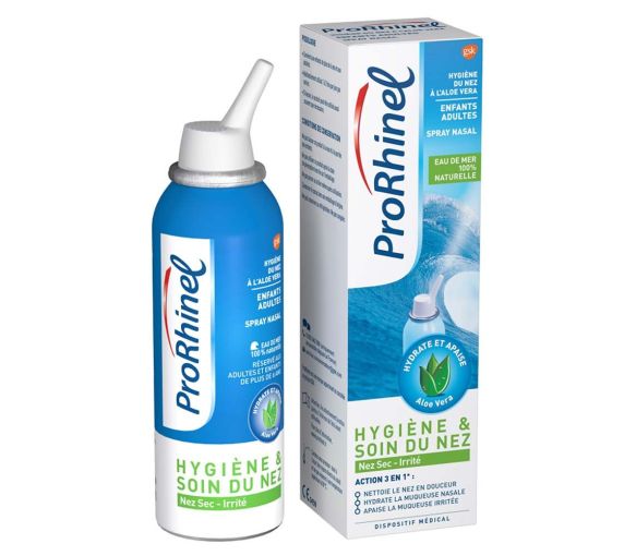 Hygiène du nez solution naturelle d'eau de mer Prorhinel - spray de 100 ml