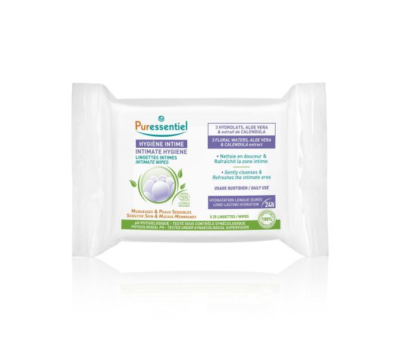 Hygiène intime Lingettes intimes Puressentiel - paquet de 25 lingettes - image 1