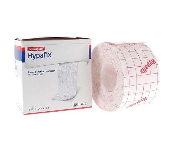 Hypafix Bande adhésive non tissée 10m x 5cm Bsn Médical - une bande