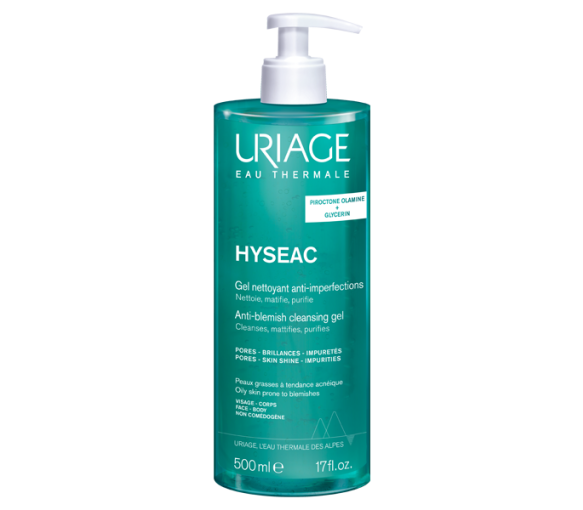 Hyséac gel nettoyant anti-imperfections Uriage - flacon pompe de 500ml - image 1