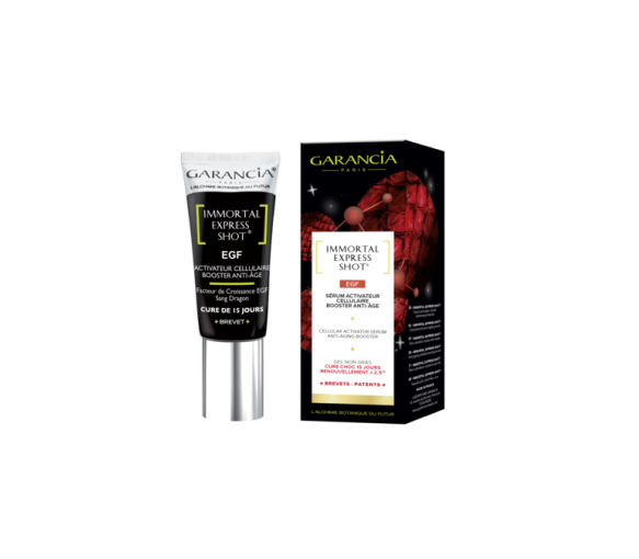 Immortal Express Shot EGF Sérum Activateur Cellulaire Booster Anti-Âge Garancia - tube de 15 ml