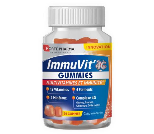 ImmuVit' 4G goût mandarine Forté Pharma - pot de 30 gummies - image 1