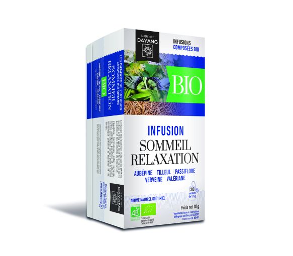 Infusion Bio sommeil relaxation Dayang - boîte de 20 sachets