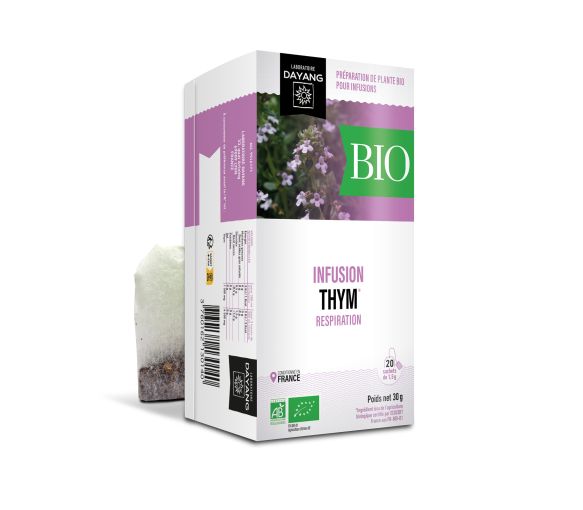 Infusion Thym bio Respiration Dayang - boîte de 20 sachets
