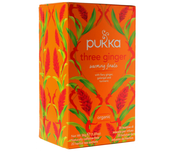 Infusion Trois gingembres bio Pukka - boîte de 20 sachets - image 1