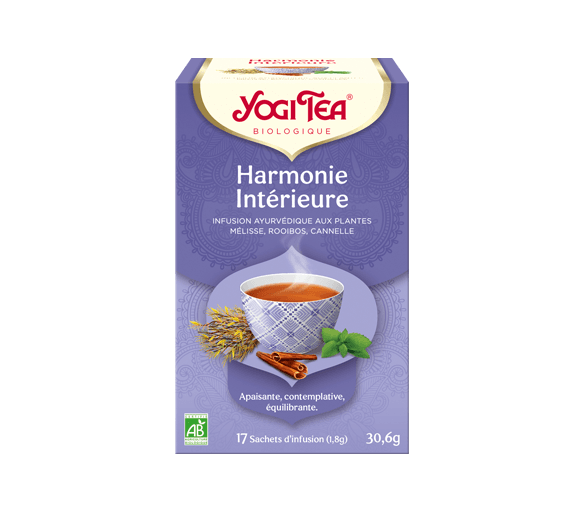 Infusion ayurvédique Harmonie Intérieure Yogi Tea - boite de 17 sachets