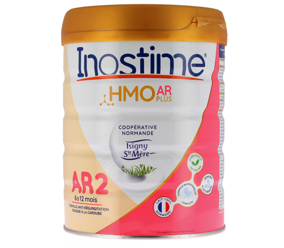 Inostime AR 2 HMO lait 6 à 12 mois Biostime - pot de 800g