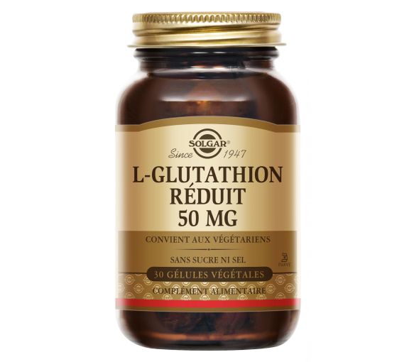 L-Glutathion 50 mg Solgar - pot de 30 gélules végétales - image 1