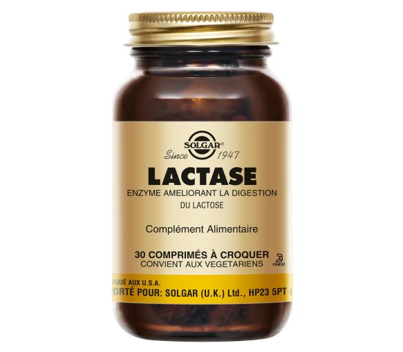 Lactase 3500 Solgar - pot de 30 comprimés à croquer - image 1