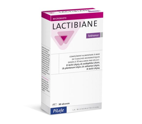 Lactibiane Tolérance Pileje - boite de 30 gélules de 560 mg