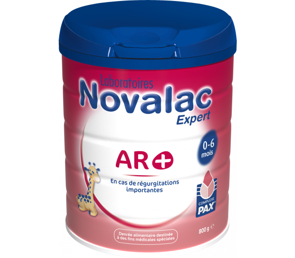 Lait 1er âge bébé 0-6 mois AR+ Novalac - pot de 800 g