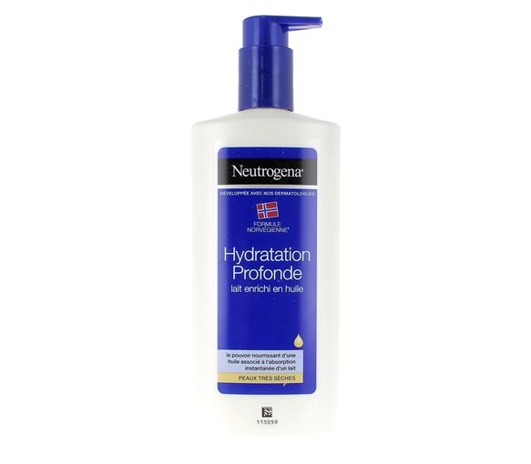Lait corps hydratation profonde Neutrogena - flacon-pompe de 400ml