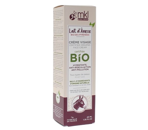 Crème visage au lait d'Anêsse Bio MKL Green Nature - tube de 40ml
