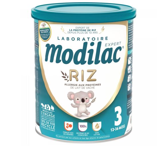 Lait de riz en poudre 3ème âge 12-36 mois Modilac Expert - pot de 800 g - image 1