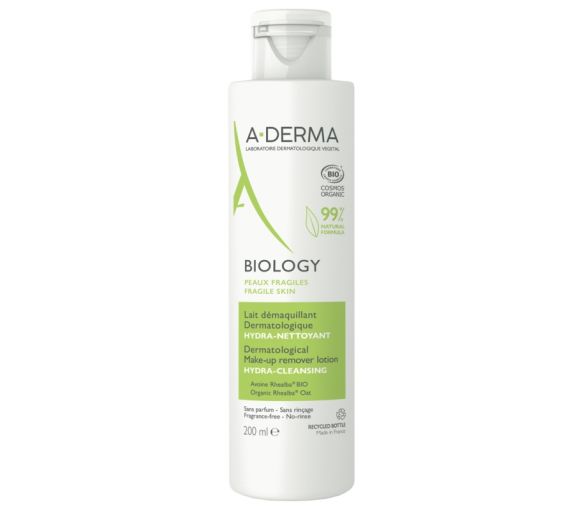 Biology Lait démaquillant Hydra-Nettoyant A-Derma - flacon de 200ml - image 1