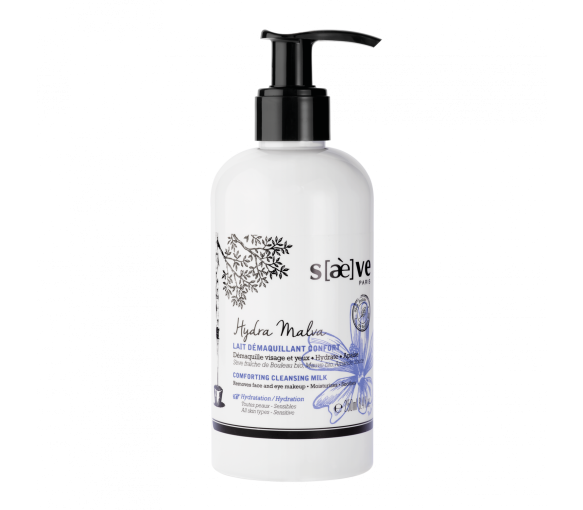 Hydra Malva Lait démaquillant confort Saeve - flacon pompe de 250ml