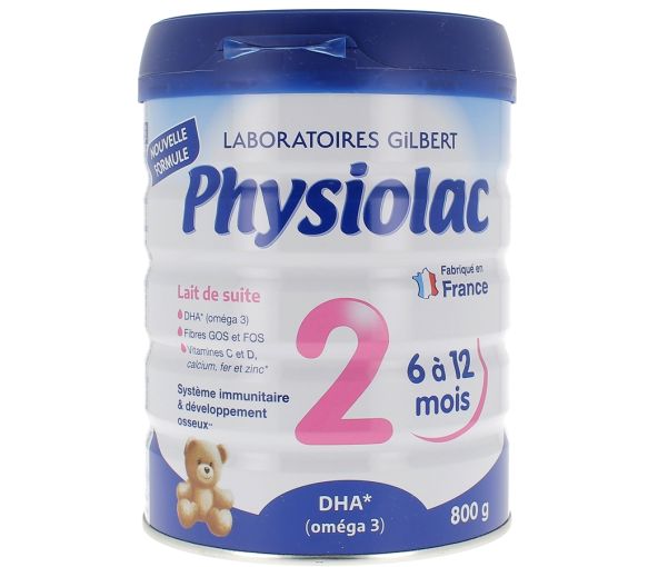 Lait en poudre 2ème âge Physiolac - pot de 800g