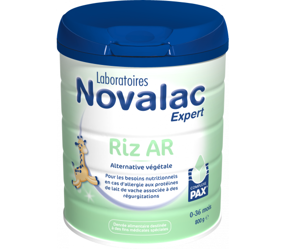 Lait en poudre Novalac riz AR 0-36 mois - boite de 800 g