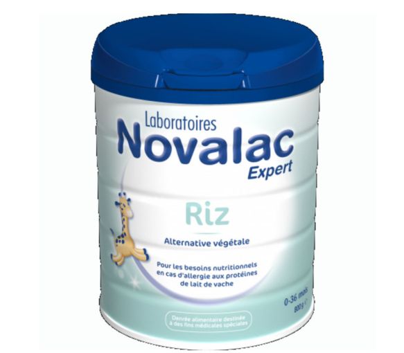 Lait en poudre Novalac riz alternative végétale 0-36 mois - boite de 800 g