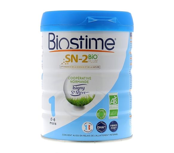 Lait infantile SN-2 Bio plus 1er âge Biostime - pot de 800 g