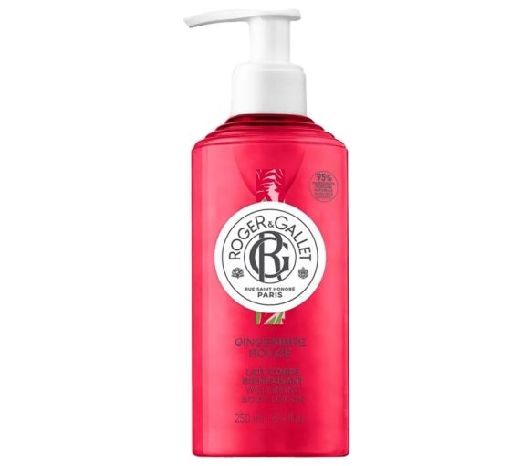 Lait corps bienfaisant Gingembre Rouge Roger & Gallet - flacon-pompe de 250 ml - image 1