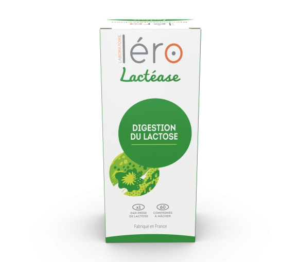 Léro Lactéase digestion du lactose - boite de 60 comprimés
