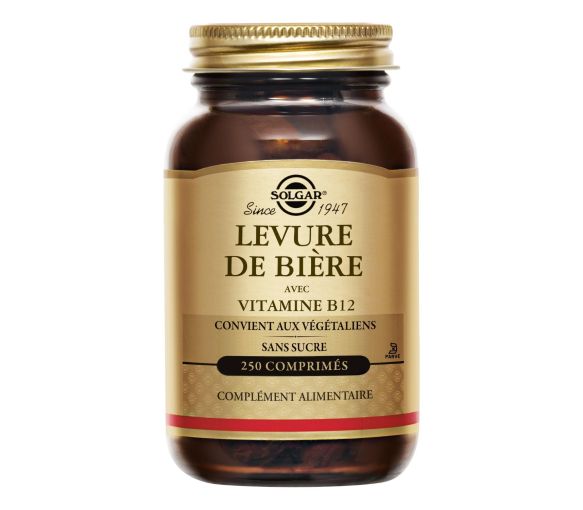 Levure de Bière avec Vitamine B12 Solgar - boîte de 250 comprimés - image 1
