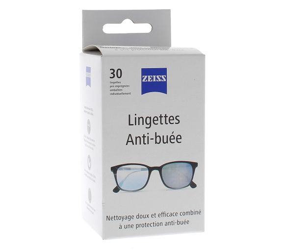 Lingettes antibuée pour lunettes Zeiss - boîte de 30 lingettes - image 1