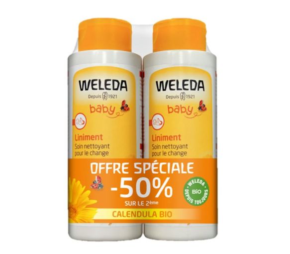 Liniment calendula bio Weleda - lot de 2 flacons de 400ml - image 1