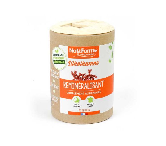 Lithothamne Ecoresponsable Nat&Form - Boite de 60 gélules - image 1