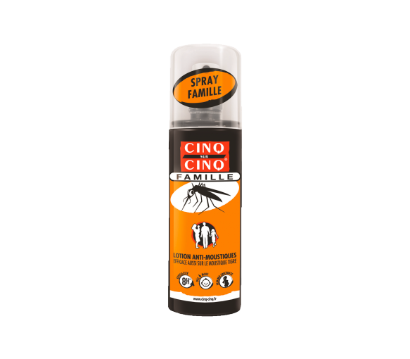 Lotion anti-moustiques Cinq sur Cinq Famille - Spray de 100 ml