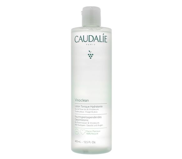 Lotion tonique hydratante Vinoclean Caudalie - flacon de 400 ml