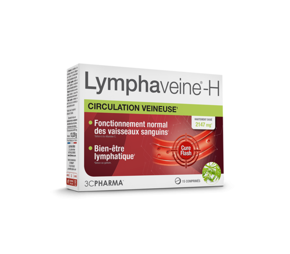 Lymphaveine-H circulation 3C Pharma - boîte de 15 comprimés