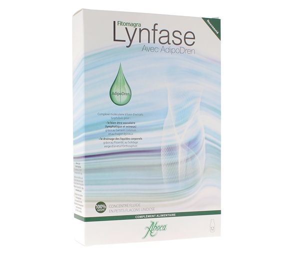 Lynfase Fitomagra avec Adipodren Aboca - boîte de 12 unidoses de 15 g