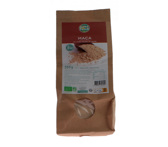 Maca en poudre bio Supra food - sachet de 250g