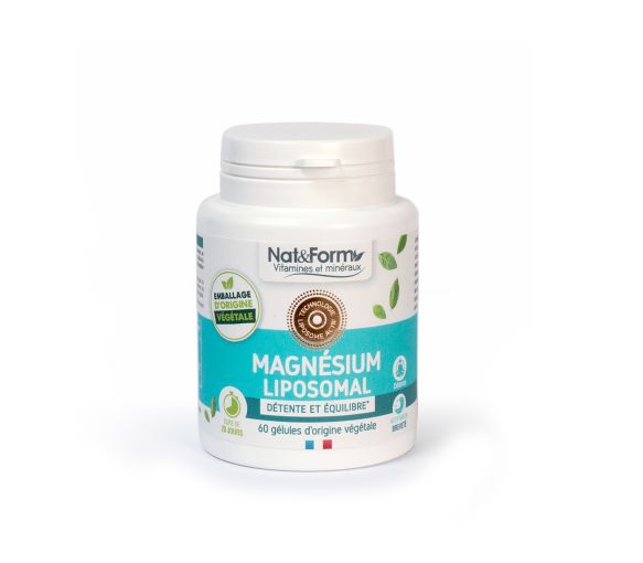 Magnésium Liposomal Nat&Form - boîte de 60 gélules