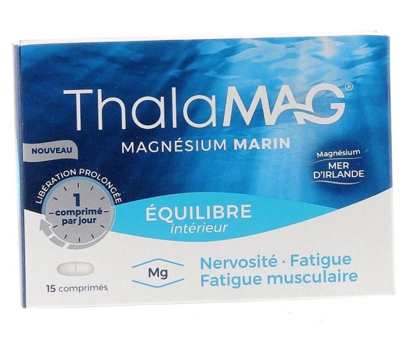 Magnésium marin équilibre intérieur Thalamag - boîte de 15 comprimés